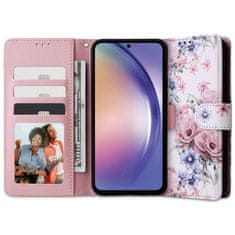 Tech-protect Wallet knížkové pouzdro na Xiaomi Redmi Note 12S, blossom flower