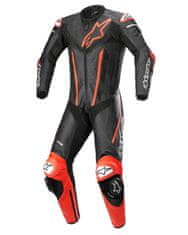 Alpinestars jednodílná kombinéza FUSION, TECH-AIR kompatibilní, ALPINESTARS (černá/červená fluo) 2024 (Velikost: 46) 3153022-1030