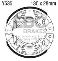 EBC Sada brzdových čelistí EBC Y535 drážkovaný Y535