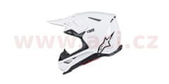 Alpinestars přilba SUPERTECH S-M8 SOLID, ALPINESTARS (bílá lesklá, vel. L) (Velikost: S) 8300519-2180