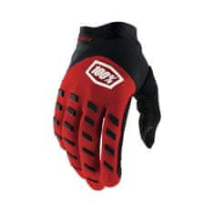 100% rukavice AIRMATIC, 100% - USA (červená/černá) (Velikost: M) 10000-000