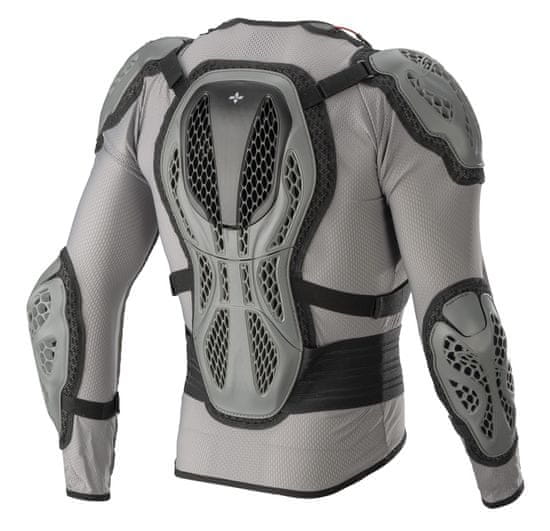 Alpinestars chránič těla BIONIC ACTION certifikace CE2 (EN 1621_2, EN 1621_3), ALPINESTARS (tmavá šedá/šedá/žlutá fluo) (Velikost: S) 6506818-9355