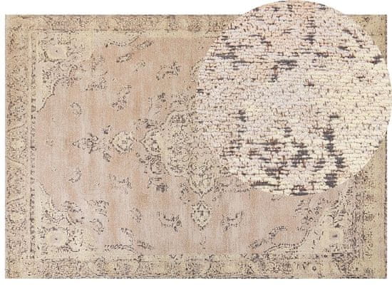 Beliani Bavlněný koberec 160 x 230 cm béžový MATARIM