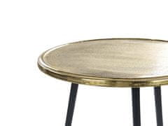 Beliani Boční stolek zlatý/ černý TELFER