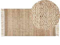 Beliani Jutový koberec 80 x 150 cm béžový ABANA