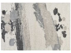 Beliani Koberec Shaggy 160 x 230 cm bílý/šedý GORIS