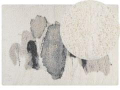 Beliani Koberec Shaggy 160 x 230 cm bílý/šedý MASIS