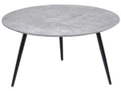 Beliani Konferenční stolek s betonovým efektem šedý/černý EFFIE