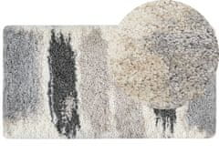 Beliani Koberec Shaggy 80 x 150 cm bílý/šedý MARTUNI