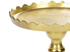Beliani Kovový boční stolek zlatý TIMARU
