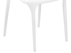 Beliani Sada 8 jídelních židlí bílé GUBBIO