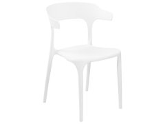 Beliani Sada 8 jídelních židlí bílé GUBBIO