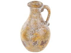 Beliani Terakotová dekorativní váza 28 cm vícebarevná FILIPPI