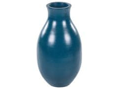 Beliani Terakotová dekorativní váza 48 cm modrá STAGIRA