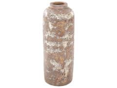 Beliani Terakotová dekorativní váza 52 cm hnědá ITANOS