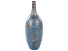 Beliani Terakotová dekorativní váza 60 cm modrá PIREUS