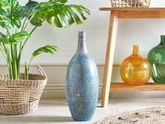 Beliani Terakotová dekorativní váza 60 cm modrá PIREUS
