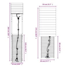 Vidaxl Hrací věž s lezeckou stěnou impregnované borové dřevo
