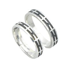 LS Snubní prsten stříbro 925/1000 4mm 60