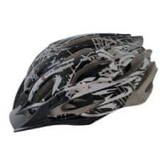 CASCO Rebell, černá s bílo/stříbrnými detaily, vel. uni 55-59cm