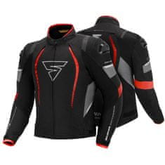 Shima Bunda na motorku Solid Pro černo-šedo-červená Velikost: 2XL