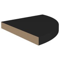 Vidaxl 323920 Floating Corner Shelves 2 pcs Black 35x35x3,8 cm MDF