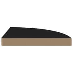 Vidaxl 323920 Floating Corner Shelves 2 pcs Black 35x35x3,8 cm MDF