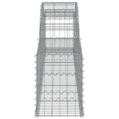 Petromila Klenuté gabionové koše 2 ks 300x30x40/60 cm pozinkované železo