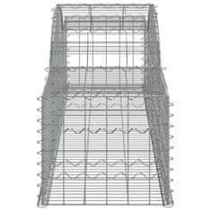 Petromila Klenuté gabionové koše 15 ks 300x50x40/60 cm pozinkované železo