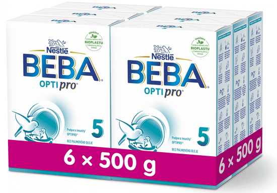 BEBA OPTIPRO 5 batolecí mléko, 6x500 g