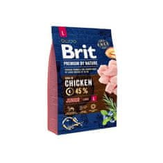 Brit Premium By Nature Junior Large Chicken granule pro starší psy velkých plemen s kuřecím masem 3kg