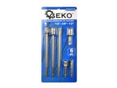 GEKO Sada adaptérů do vrtačky 1/2" 3/8" 1/4" 6 ks G10172