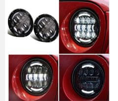 motoLEDy Přední světlo 7" Full LED 1ks Harley, Jeep, Land Rover, Hummer, Lada, Suzuki, Nissan, Toyota, Ford