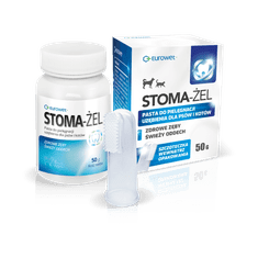 Eurowet Stoma-Gel - Zubní Pasta Pro Psy A Kočky 50g + Zubní Kartáček