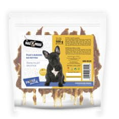 Hau&Miau Pausesnack Pamlsek Pro Psy, Kachní Filet Na Špejli 500g