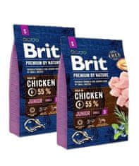 Brit Premium By Nature Junior Small Chicken 2x 3 kg granule pro mladé psy malých plemen s kuřecím masem