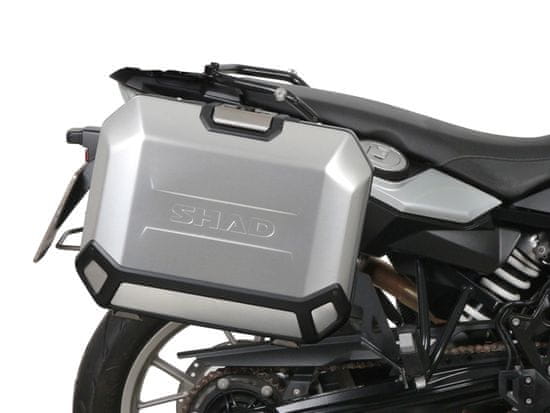 SHAD Kompletní sada bočních hliníkových kufrů SHAD TERRA 36L/47L, včetně montážní sady SHAD BMW F 650 GS/ F 700 GS/ F 800 GS 2H21879