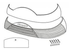 SHAD Reflexní prvky SHAD D1B465CAR červená pro SH46 D1B465CAR