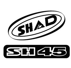 SHAD Samolepky SHAD D1B45ETR červená pro SH45 D1B45ETR