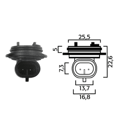 RMS Držák žárovky RMS 246472060 H1 246472060