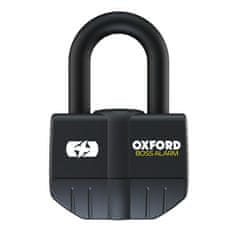 Oxford zámek U profil BIG BOSS ALARM, OXFORD (integrovaný alarm, průměr čepu 16 mm, černý) LK484