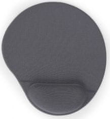Gembird Gel mouse pad with wrist support, grey