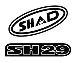 SHAD Samolepky SHAD D1B29ETR červená pro SH29 D1B29ETR