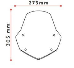 PUIG Plexi štít PUIG NEW. GEN SPORT 3767H kouřová 3767H