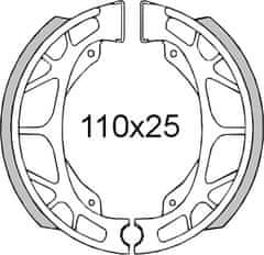 RMS Brzdové čelisti RMS 225120091 zadní 225120091