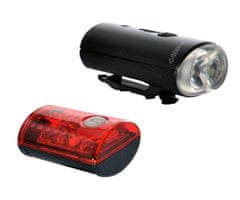 Oxford sada světel na kolo ULTRA TORCH MINI+, OXFORD (dobíjení pomocí USB, světelný tok 100/50 lm) LD733