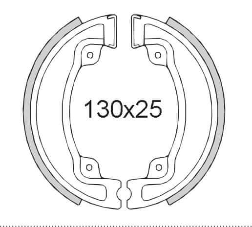 RMS Brzdové čelisti RMS 225120401 zadní 225120401