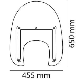 CUSTOMACCES Plexi štít CUSTOMACCES AMERICA I CA0007W průhledný CA0007W