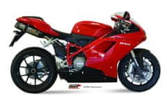 MIVV SUONO Nerezová/karbonová koncovka Double Slip-On Ducati 848 UD.021.L7