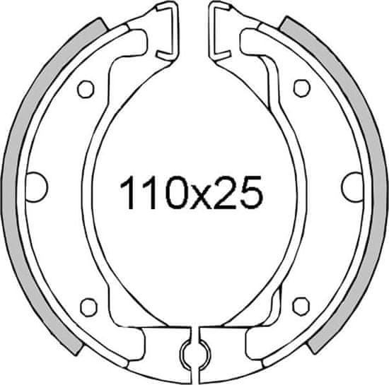 RMS Brzdové čelisti RMS 225120051 225120051